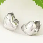 Brass Clear Cubic Zirconia Hoop Earrings