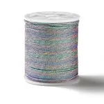 17M Rainbow Color Polyester Sewing Metallic Thread