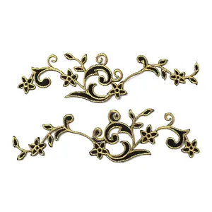 Flower Polyester Computerized Embroidery Sew on Patches