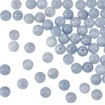 100Pcs Natural Dyed Yellow Jade Beads Strands