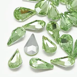Pointed Back Glass Rhinestone Cabochons
