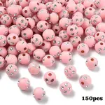 150Pcs Opaque Acrylic Beads