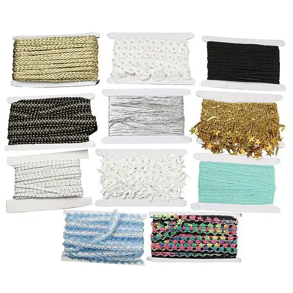 Polyester & Velvet & Paillette Ribbon