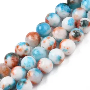 Natural Dyed Persian Jade Gemstone Bead Strands
