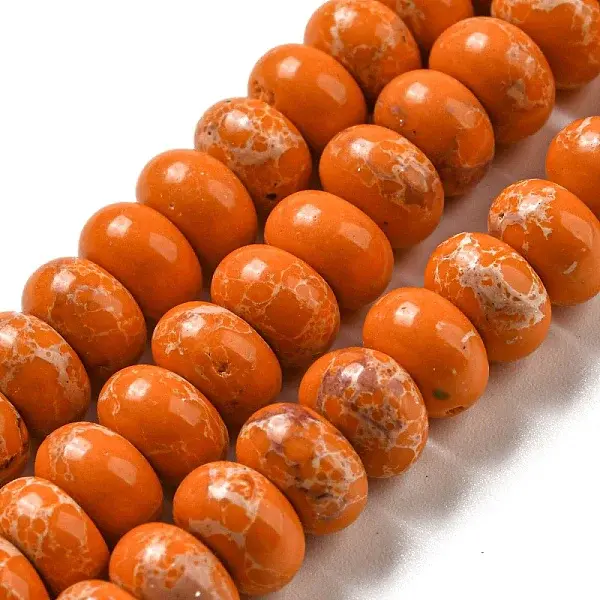 Synthetic Imperial Jasper Dyed Beads Strands