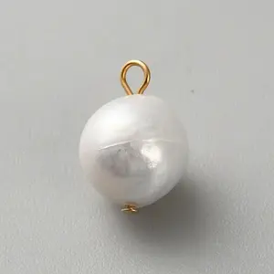 Natural Baroque Keshi Pearl Charms