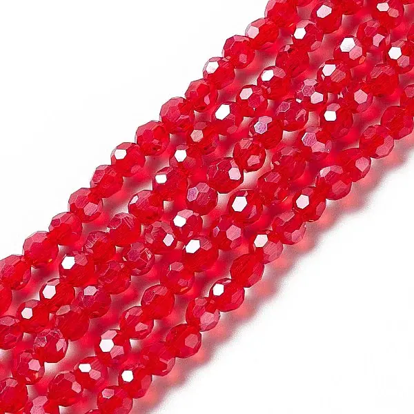 Electroplate Glass Bead Strands