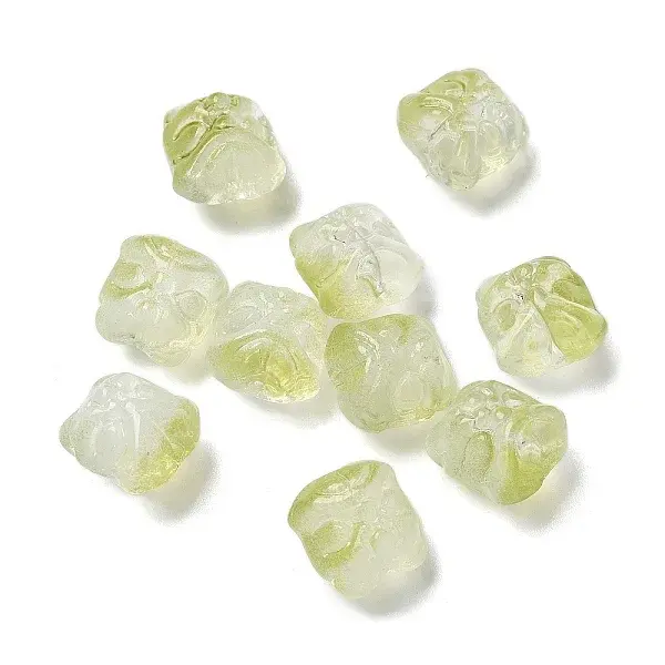 Baking Paint Transparent Glass Beads