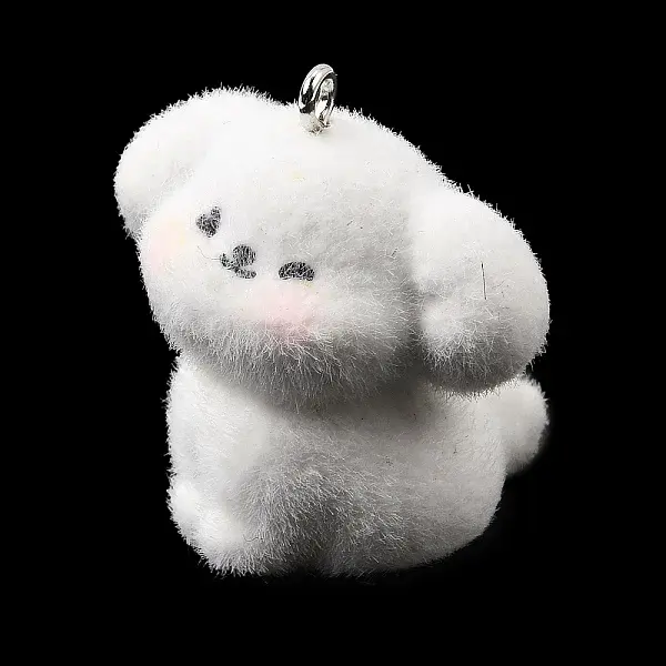 Flocking Opaque Resin Pendants