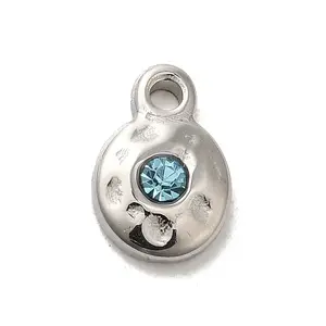 304 Stainless Steel Glass Pendants