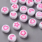 White Opaque Acrylic Beads