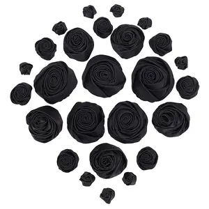 26Pcs 4 Style Satin Cloth Ornament Accessories