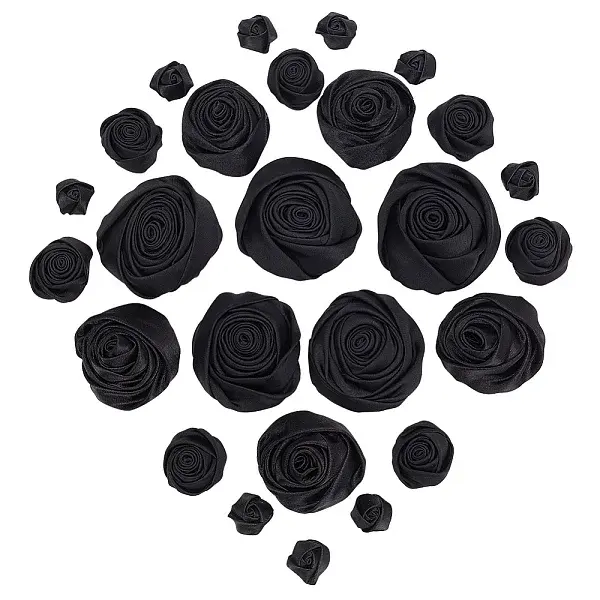 26Pcs 4 Style Satin Cloth Ornament Accessories