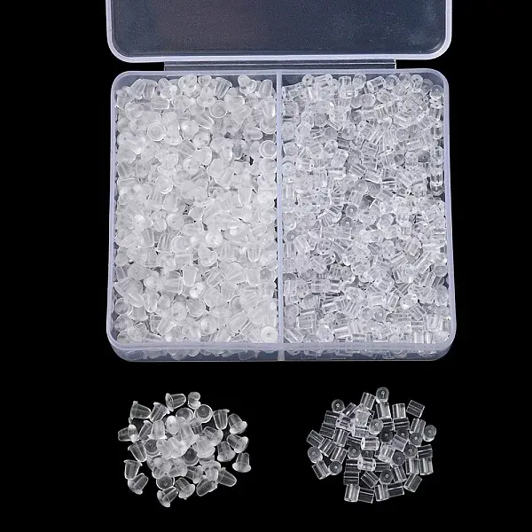 1300Pcs 2 Style Plastic Ear Nuts