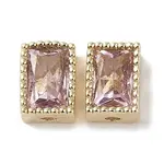 Brass with Cubic Zirconia Beads