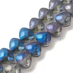 Transparent Electroplate Glass Bead Strands