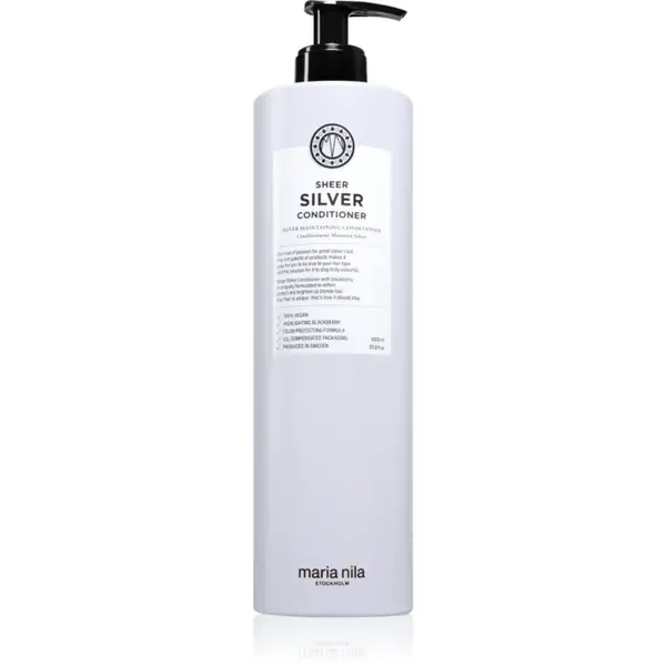 Maria Nila Sheer Silver Conditioner hydratační kondicionér neutralizující žluté tóny bez sulfátů 1000 ml