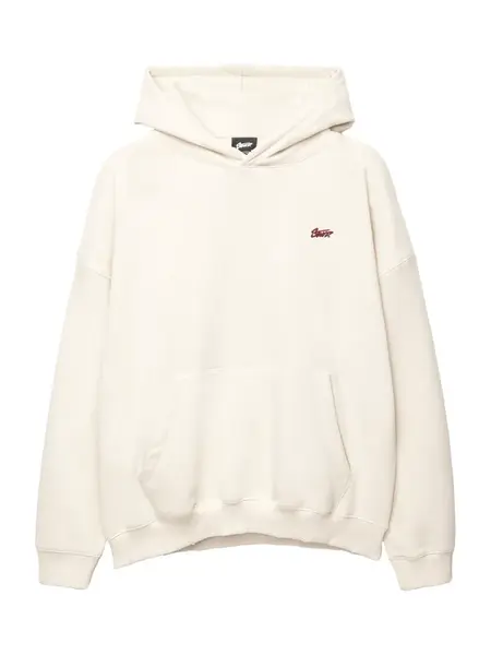 Pull&Bear Mikina 'STWD'  bordová / biela