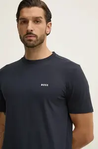 BOSS Green tričko pánské bavlněné s elastanem Tee