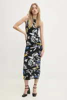 Šaty Moschino Jeans černá barva, maxi, 0471 3242