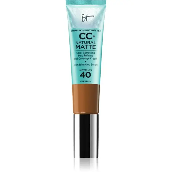 IT Cosmetics Your Skin But Better CC+ Natural Matte CC krém pro matný vzhled SPF 40 Rich Honey 32 ml