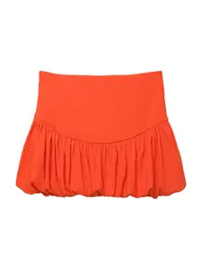 Pull&Bear Sukňa  tmavooranžová