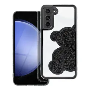 Zadní kryt TEDDY BEAR Case pro Samsung Galaxy S25 Edge, černá