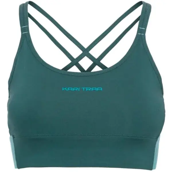 KARI TRAA SOFIA Dámska športová podprsenka, tmavo zelená, veľkosť