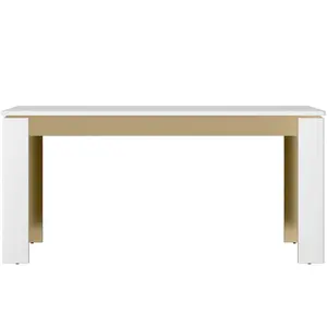 Stůl Lazio LAZT02 U008/U080 160-200 bílý alpský