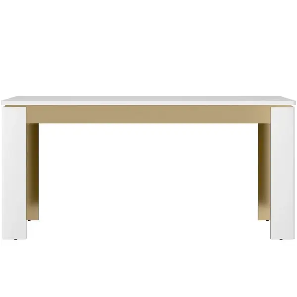 Stůl Lazio LAZT02 U008/U080 160-200 bílý alpský