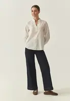 Bílá bavlněná halenka s výšivkou Tanti Tatuum