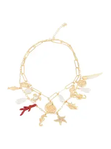 studioselect Retiazka  zlatá / červená / priehľadná