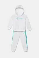 Dětská tepláková souprava adidas Performance MER DNA bílá barva, JV5445