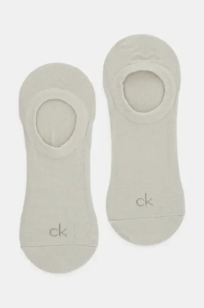 Ponožky Calvin Klein 2-pack pánské, béžová barva, 701231366