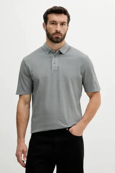 Bavlněné polo tričko Armani Exchange