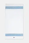 Bavlněný ručník Lacoste LCOURTLI Aerien 70 x 140 cm bílá barva