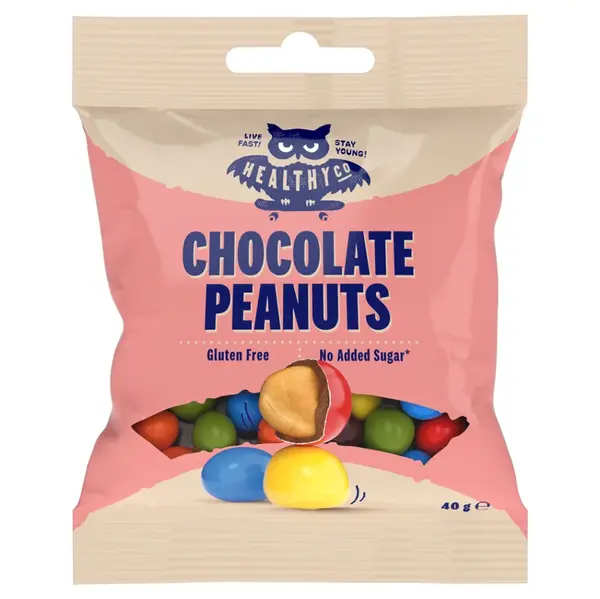 HEALTHYCO Chocolate peanuts 40 g arašidy v čokoláde