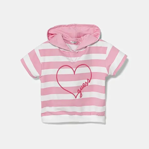 Dětské tričko Guess růžová barva, J5GQ05 KBOR4