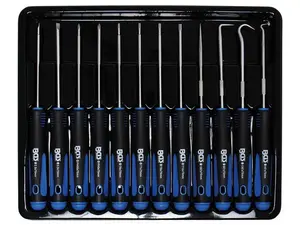 BGS Technic BGS 8833 Sada hodinářských šroubováků a montážních háků - 12 dílů