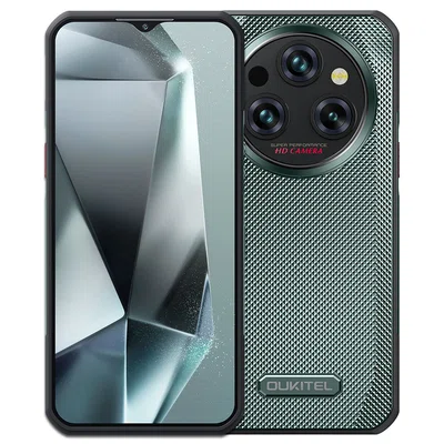 OUKITEL WP35 Pro Rugged Phone 12+512GB 11000mAh 6.6inch FHD+ 64MP+32MP Cam NFC/OTG/GPS Dual SIM BT5.2 Green