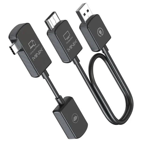 MINIX C1 USB-C to HDMI Wireless Dongle 165ft/50m Transmission Plug and Play Compatible with iPhone 15
