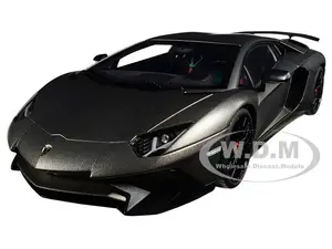Lamborghini Aventador LP750-4 SV Grigio Titans/ Matt Grey 1/18 Model Car by Autoart