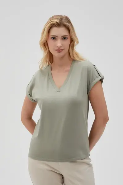 Marisse Women's T-Shirt L-Ts-4621 Olive
