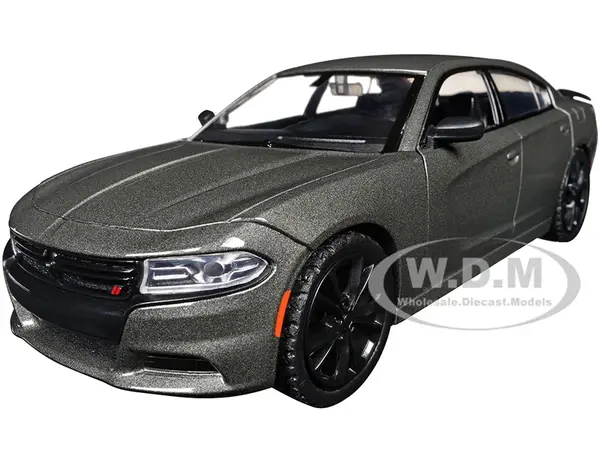 2023 Dodge Charger SXT Gray Metallic "Timeless Legends" Series 1/24 Diecast Model Car by Motormax
