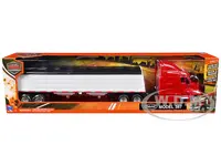 Peterbilt 387 Truck Red with Grain Trailer White "Long Haul Truckers" Series 1/43 Diecast Model by New Ray