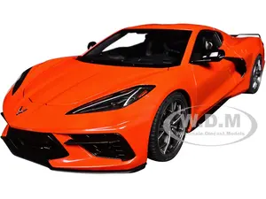2020 Chevrolet Corvette C8 Stingray Sebring Orange 1/18 Model Car by Autoart
