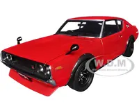 Nissan Skyline 2000GT-R (KPGC110) Tuned Version RHD (Right Hand Drive) Red 1/18 Model Car by Autoart