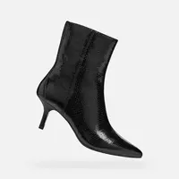 Black women's ankle boots Geox Kleopy - Women's