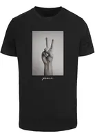 Black T-shirt with peace sign
