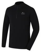 Husky Merow zip M L, black Merino termoprádlo triko